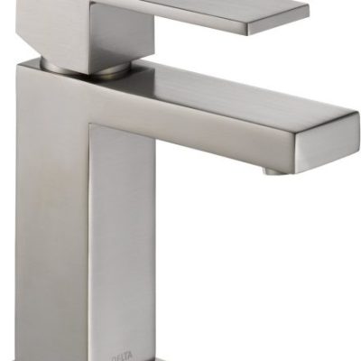 Delta Faucet Modern Single Handle Bathroom Faucet, Stainless