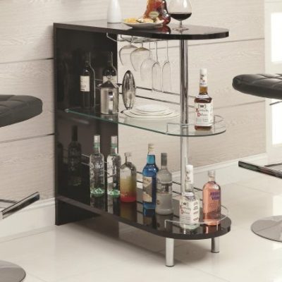 Coaster Home Furnishings 101063 Contemporary Bar Table, Black
