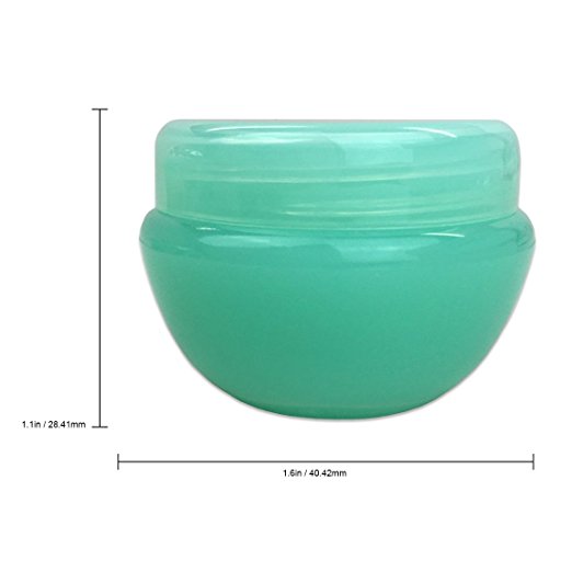 Beauticom® 12 Pieces 10G/10ML High Quality Green Frosted Container Jars with Inner Liner for Pills, Medication, Ointments and Other Beauty and Health Aids - BPA Fre - Image 2