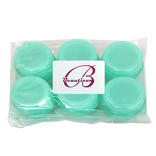 Beauticom® 12 Pieces 10G/10ML High Quality Green Frosted Container Jars with Inner Liner for Pills, Medication, Ointments and Other Beauty and Health Aids - BPA Fre - Image 4