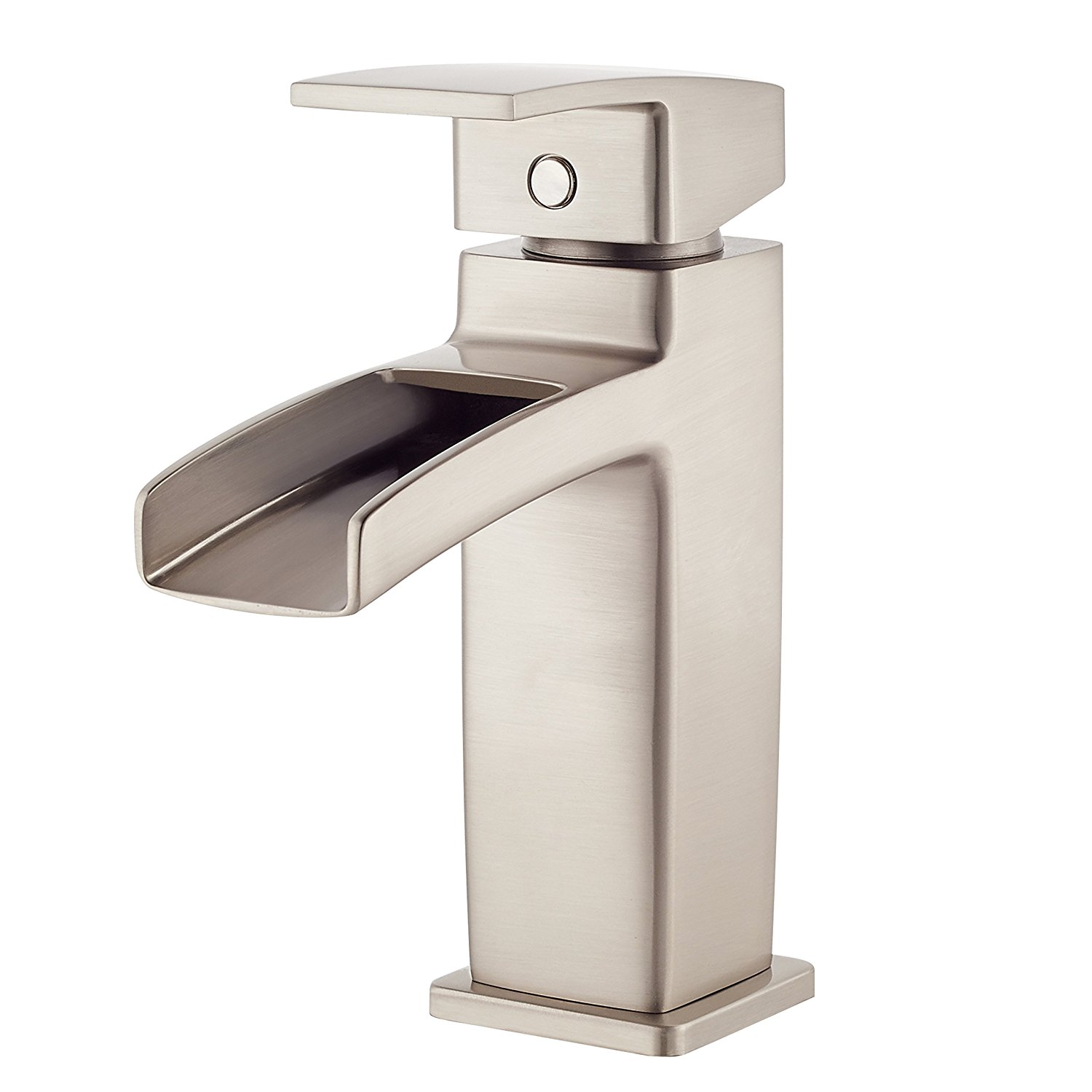 Pfister LG42DF0K Kenzo Single Control Waterfall 4 Inch Centerset Bathroom Faucet in Brushed Nickel, Water-Efficient Model