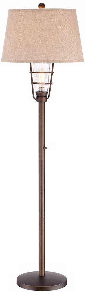 Industrial Nightlight Lantern Floor Lamp - Image 4